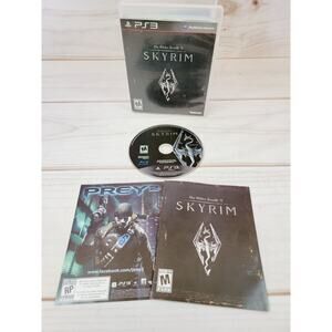 The Elder Scrolls V: Skyrim (Sony PlayStation 3, PS3) Tested, CIB with Manual